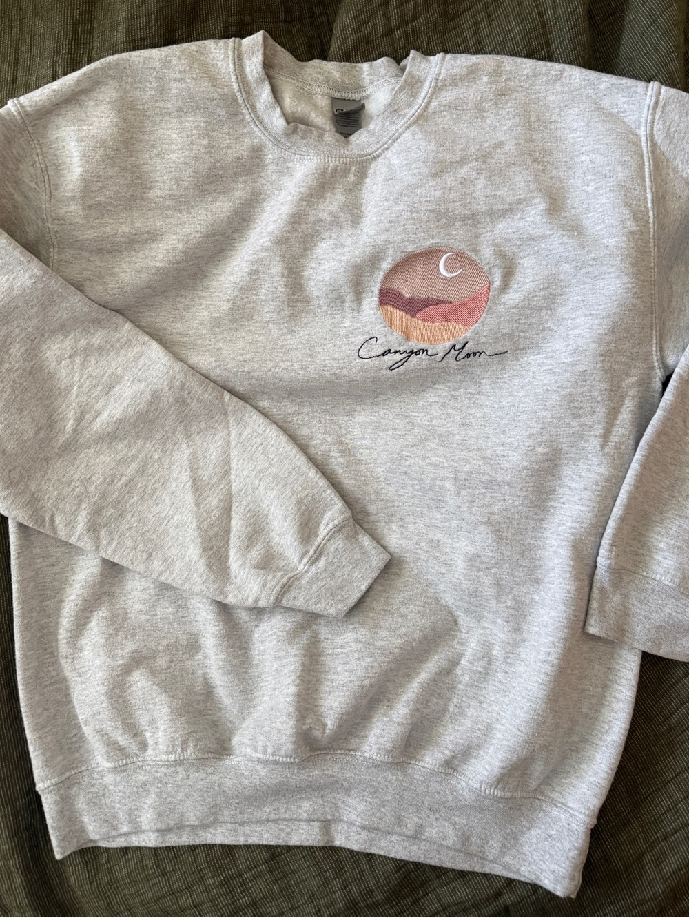 Embroidered Harry Styles 'Canyon Moon' Graphic Crewneck Sweatshirt